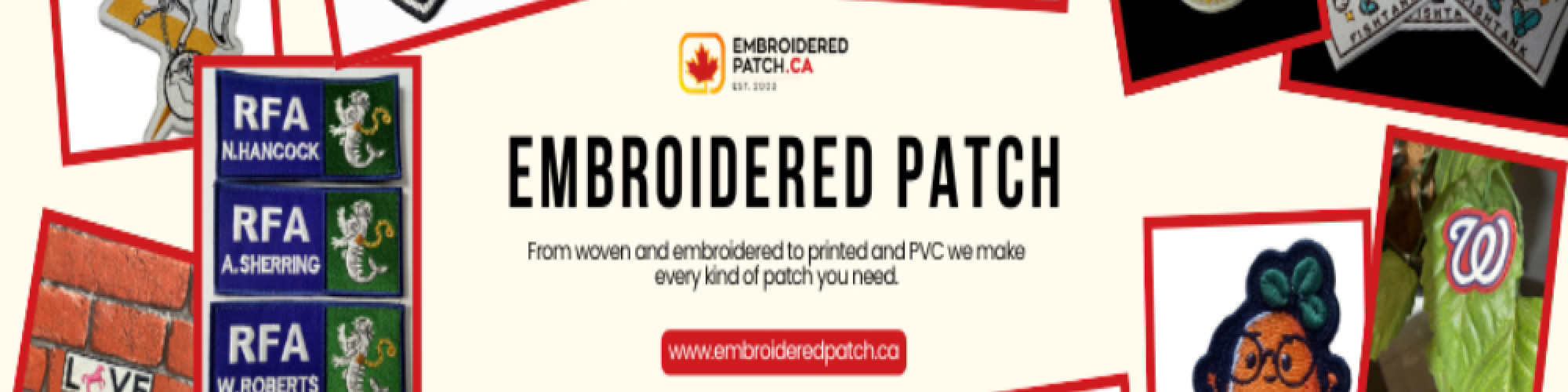 Custom Name Patches Canada